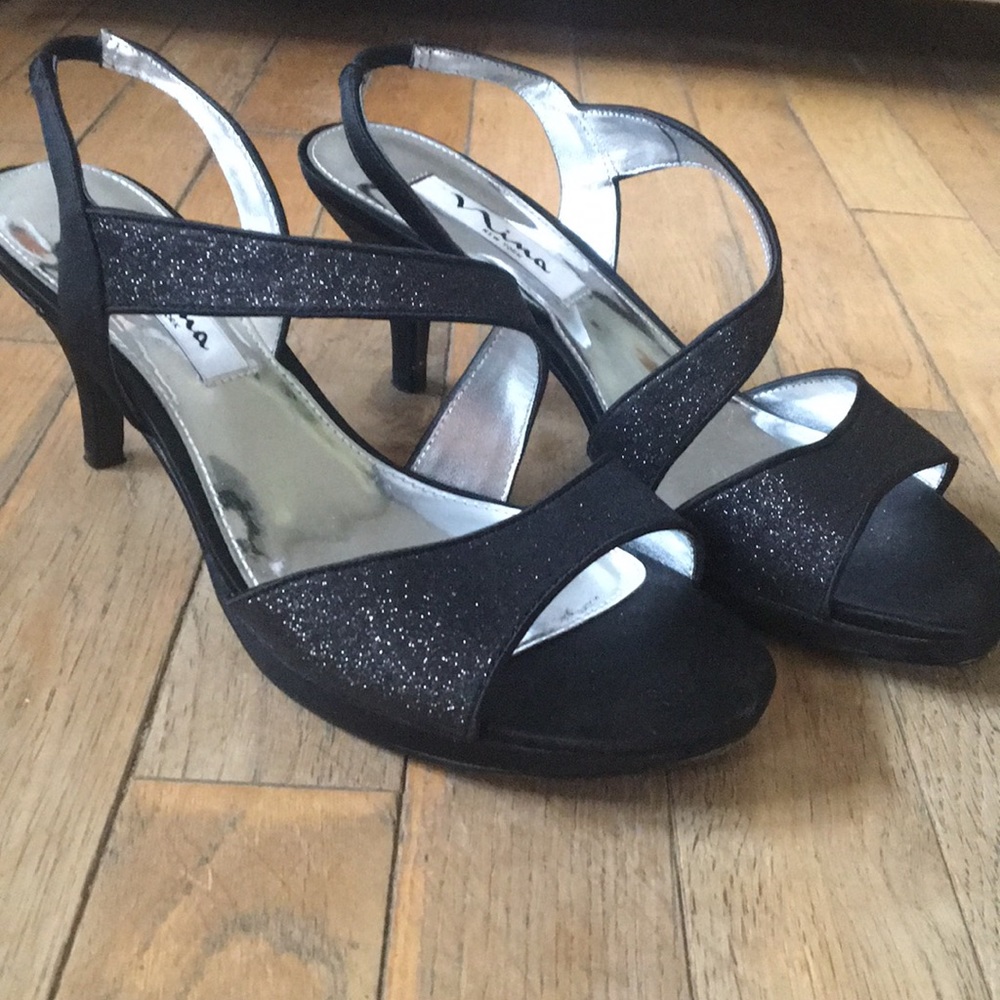 Black Sparkly Heels